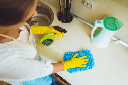 Illustration representing accessible cleaning services in Hammersmith