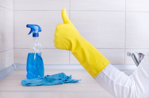 Professional post-construction cleaning in a Hammersmith kitchen