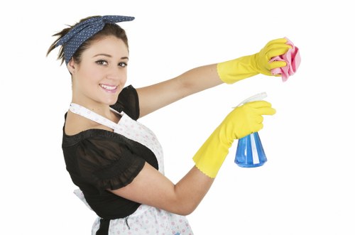 Sorted household items ready for recycling during house clearance